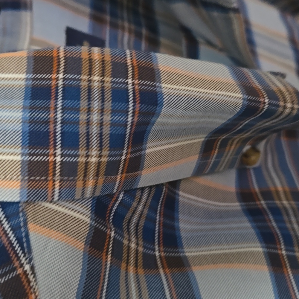 Brooks Brothers Men's Blue Plaid Shirt - Picture 5 of 9